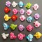 Kitcheniva 16 Pcs Baby Girl Kid Plastic Alligator Hair Clips